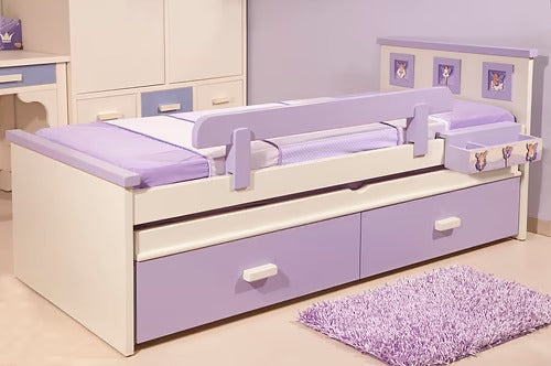 מיטת ילדים מעוצבת מעץ מלא דגם קלאסי