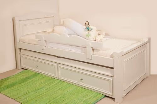 מיטת ילדים מעוצבת מעץ מלא דגם ונציה