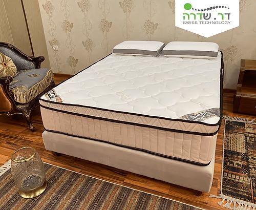 מזרון ד"ר שדרה דגם Picaso פיקאסו מוצג במבט מלא בחדר שינה